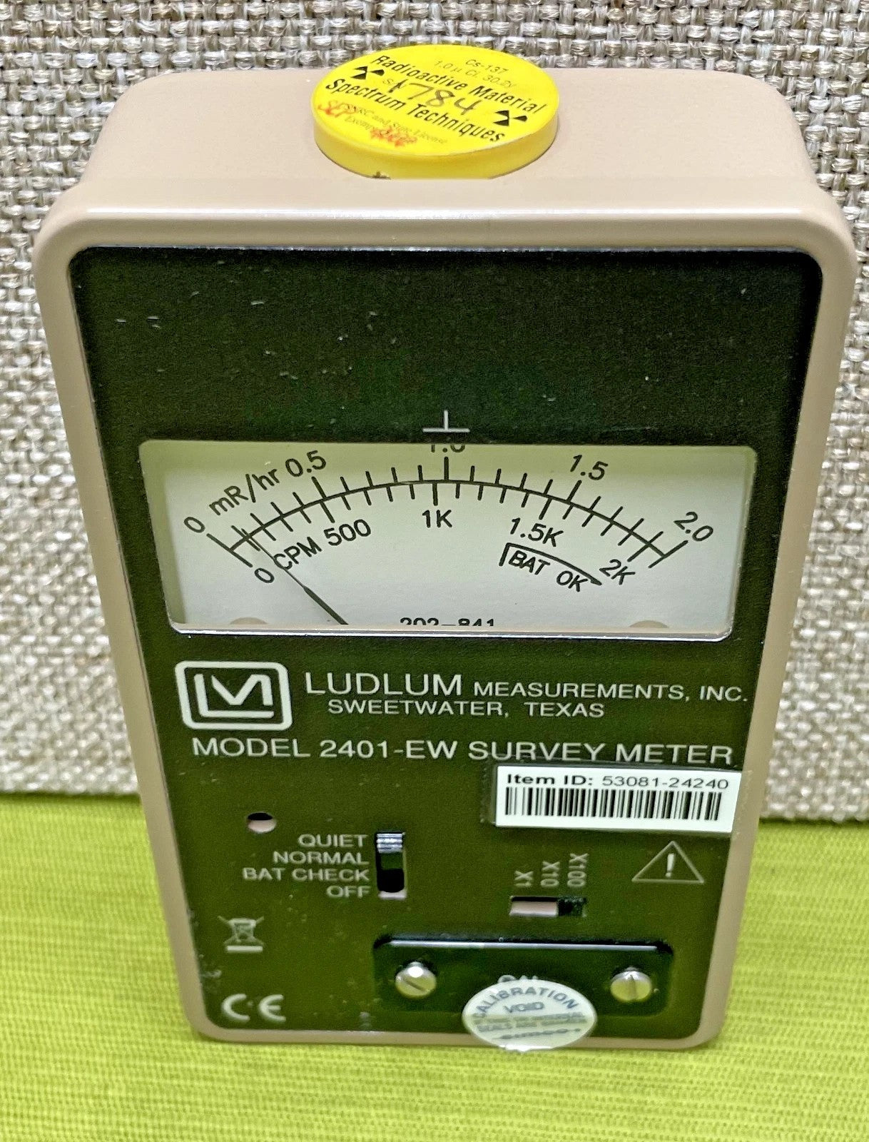 Ludlum Measurements Model 2401-EW Survey Meter