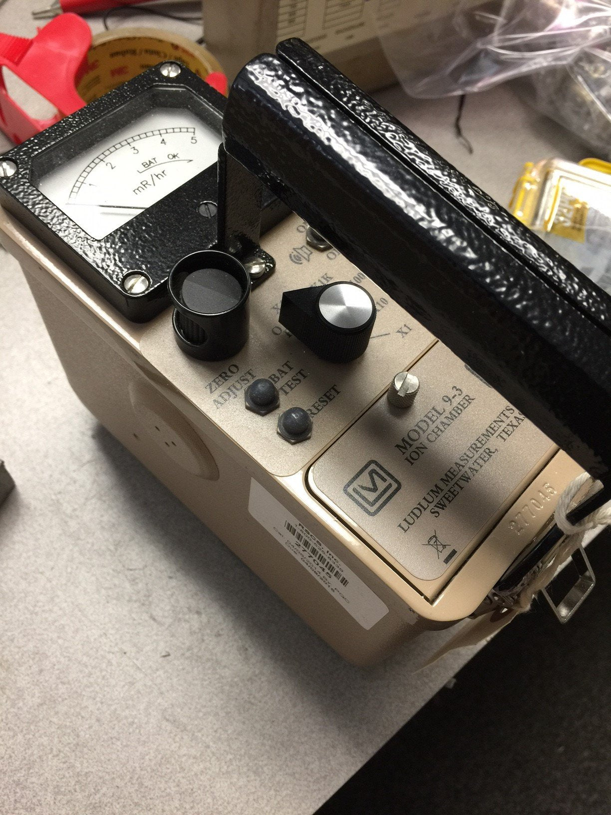 Ludlum Model 9-3 Ion Chamber 0-50,000 mR/Hr