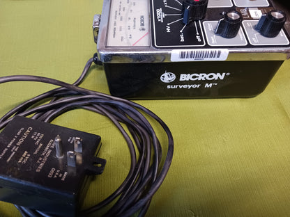 Bicron Surveyor M Radiation Survey Meter Great for bench top w/ AC Adapter
