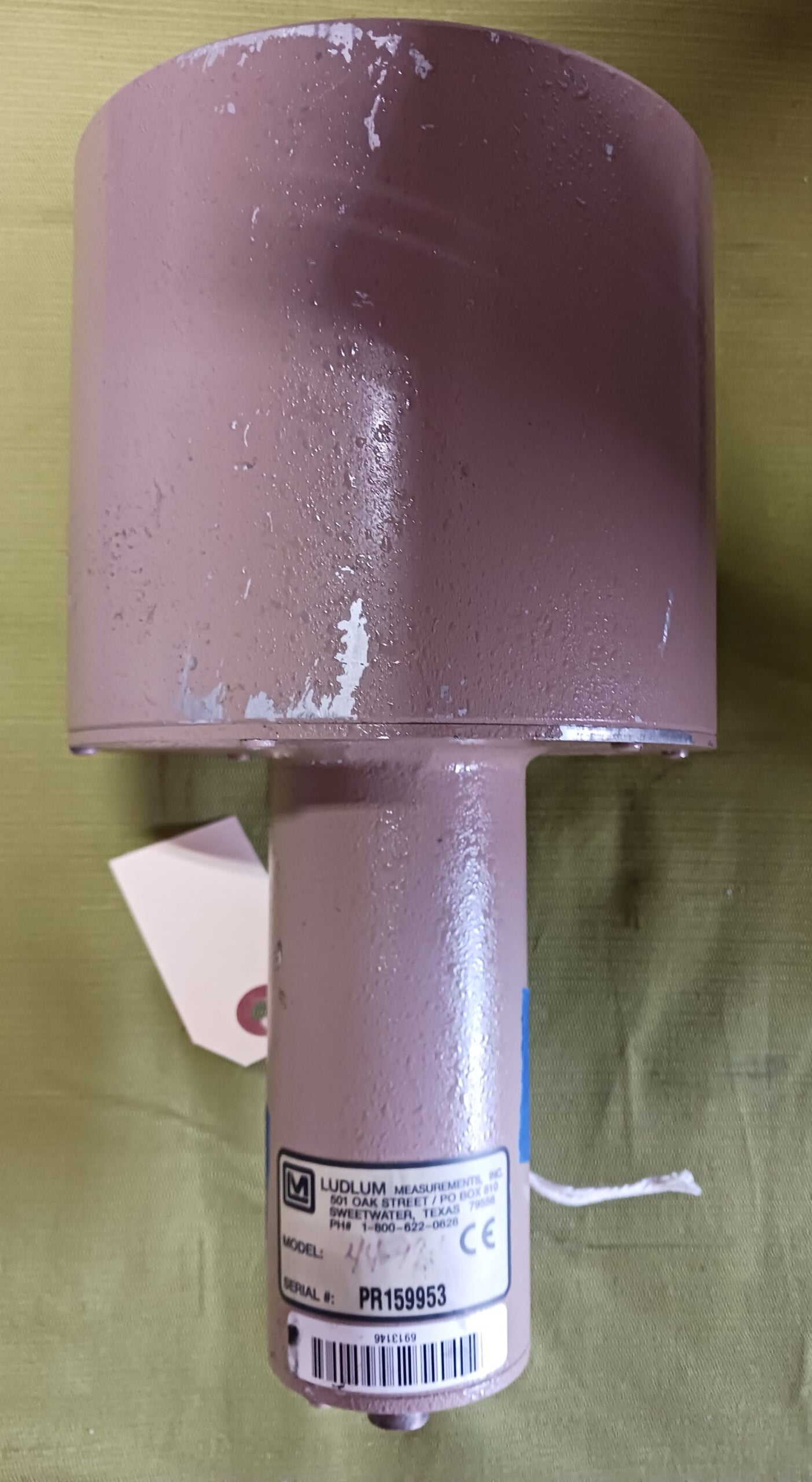 Ludlum model 44-99-1, 3x1 NaI Crystal