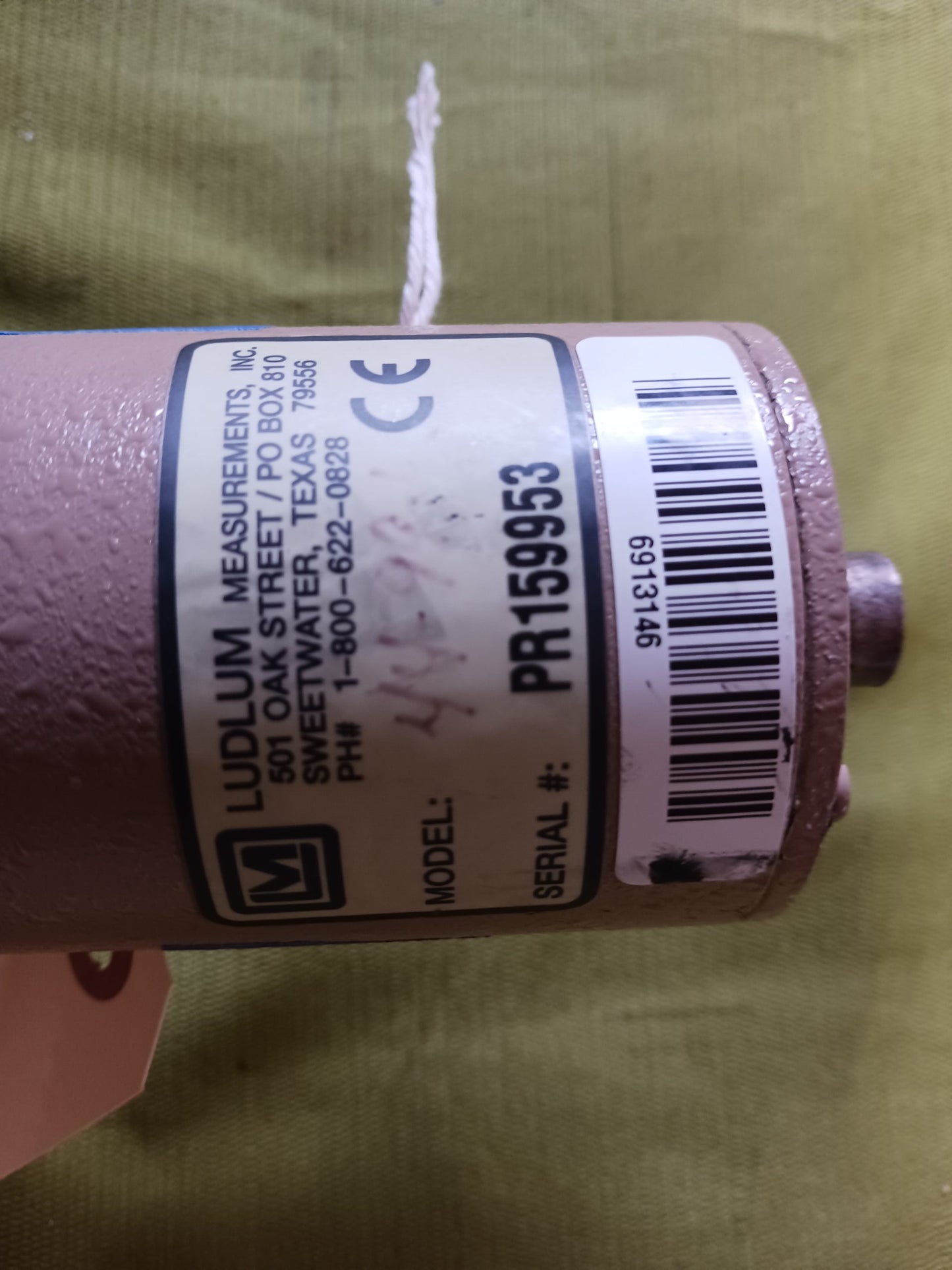 Ludlum model 44-99-1, 3x1 NaI Crystal