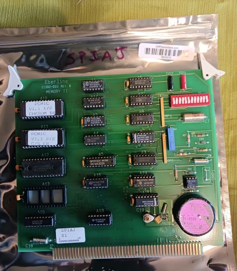 EBERLINE 11392-D02 SPIAJ PCM1B or PCM1C circuit board, Rev E, memory II