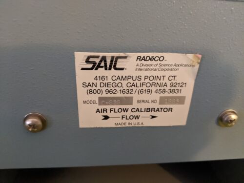Radeco SAIC Air Flow Calibrator Model C828 | RADeCO – CHPConsultants