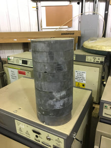 8" x 20" steel lined lead shield for 3" diameter or smaller gamma spectroscopy detectors