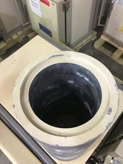 8" x 20" steel lined lead shield for 3" diameter or smaller gamma spectroscopy detectors