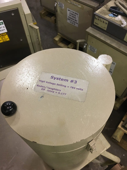 8" x 20" steel lined lead shield for 3" diameter or smaller gamma spectroscopy detectors