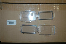 Clear Plastic ISA hanger for Panasonic UD-802 dosimeter. Single front window, no clip.