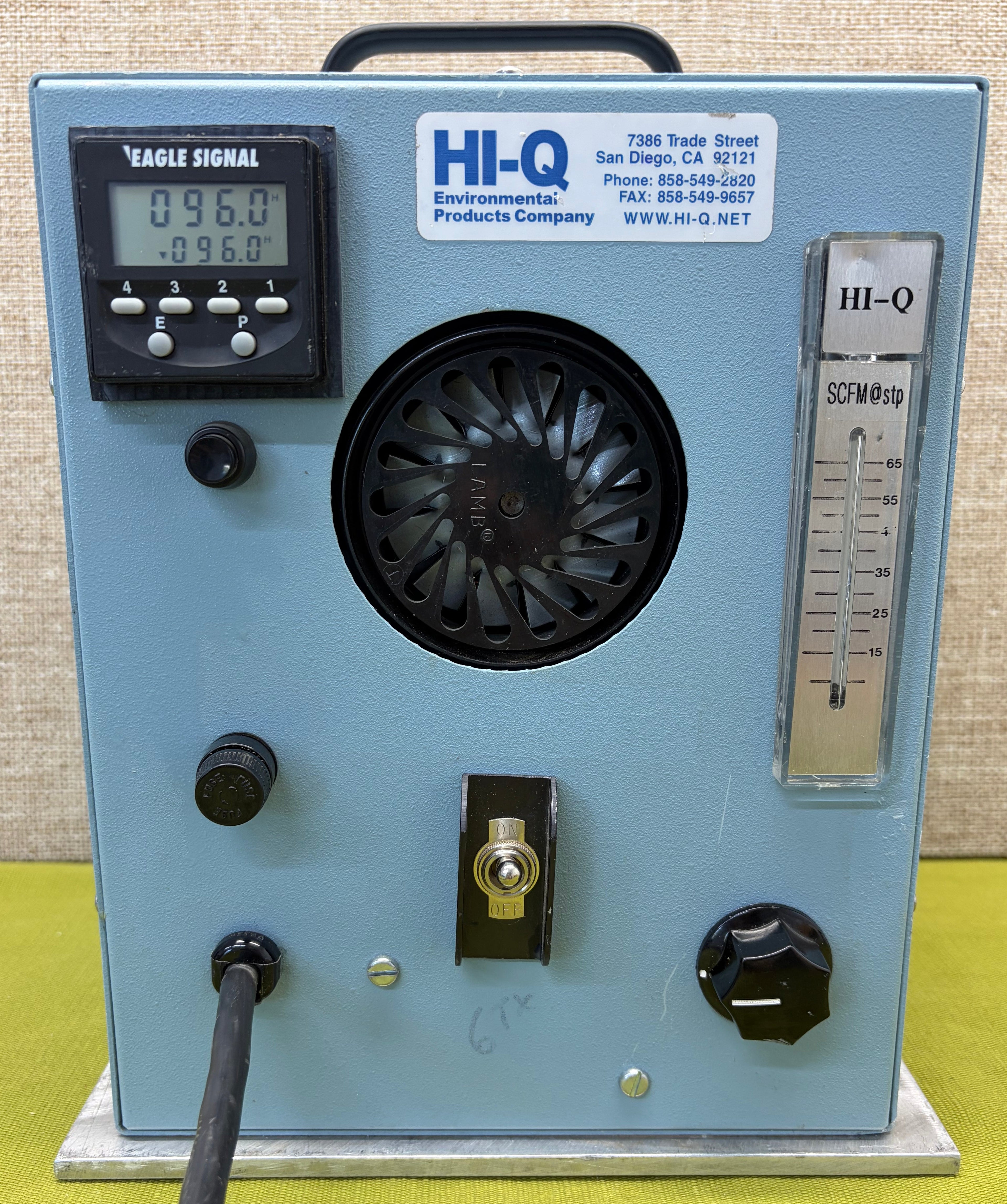 Hi-Q CF-970T Series – Timer Controlled, Portable HI-Vol Air Sampler