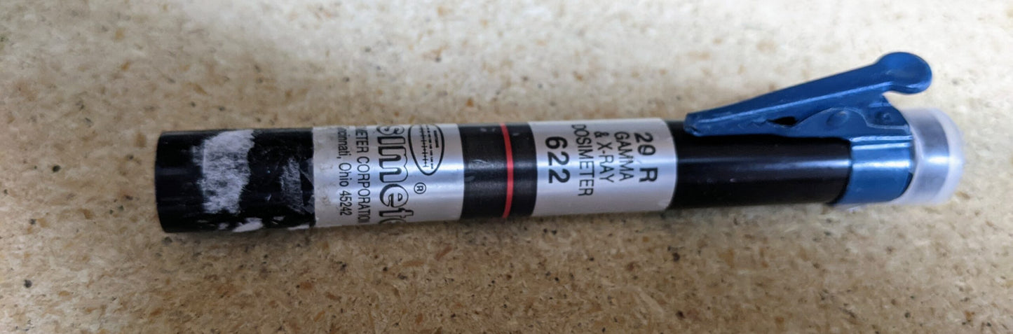 Dosimeter Corp Model 622 20R X-ray and Gamma pocket dosimeter- lot of 5