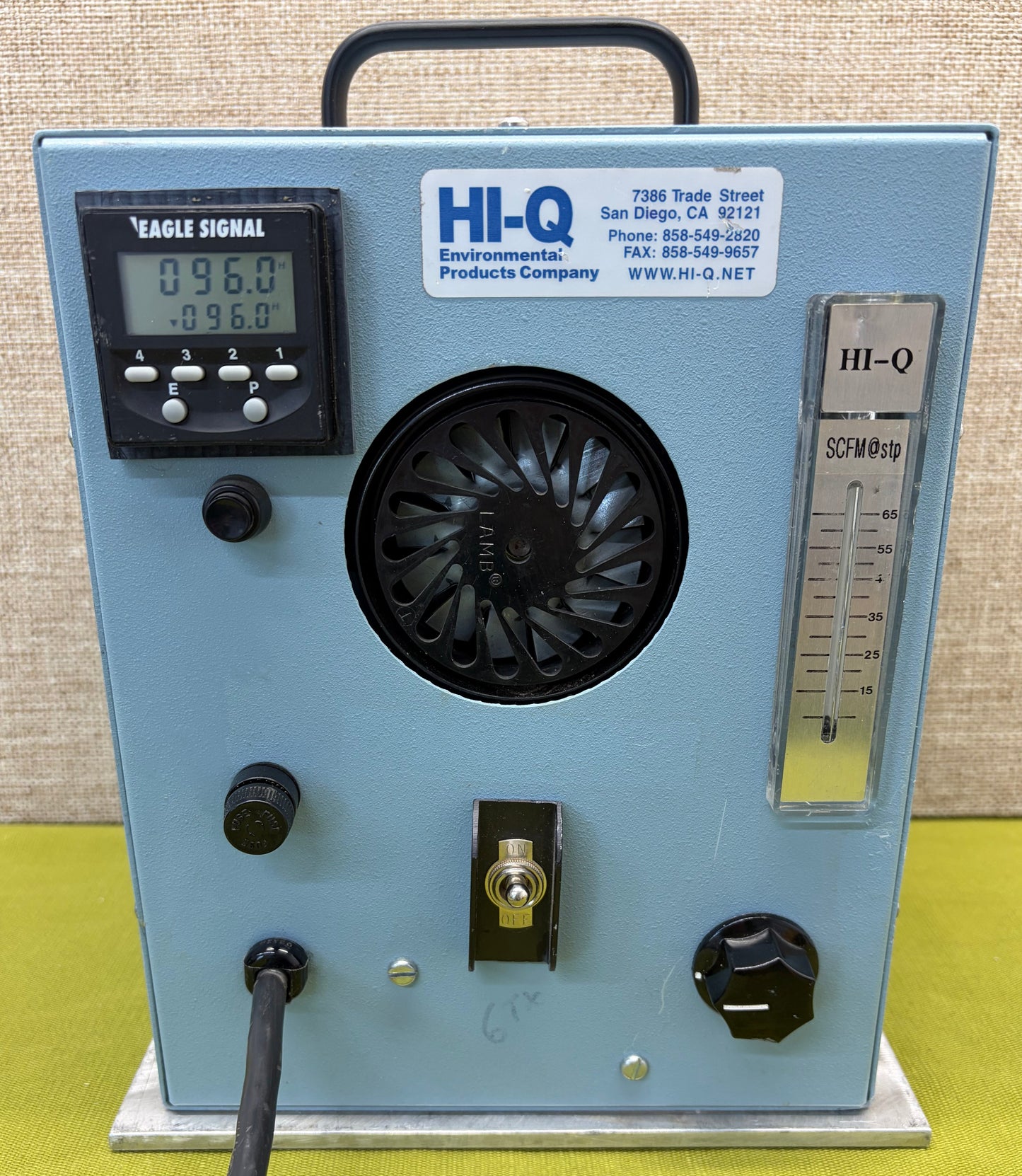 Hi-Q CF-970T Series – Timer Controlled, Portable HI-Vol Air Sampler