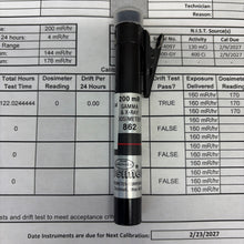 Dosimeter Corp. Pencil Dosimeter, Model 862, CALIBRATED TO 2/23/2027