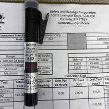 Dosimeter Corp. Pencil Dosimeter, Model 862, CALIBRATED TO 2/23/2027