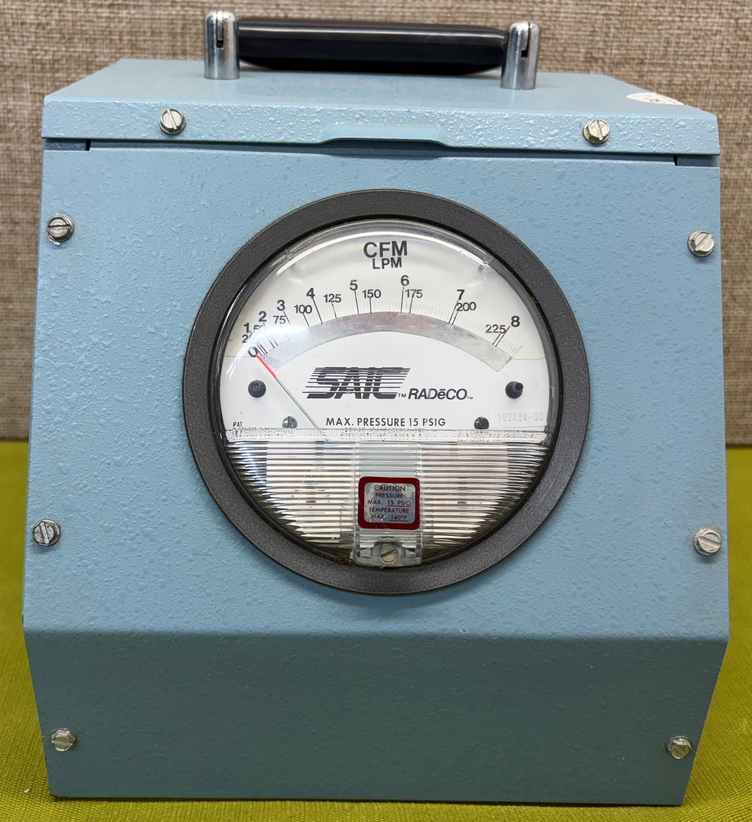 Radeco SAIC Air Flow Calibrator Model C828
