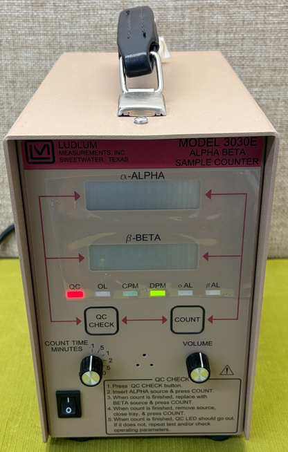 Ludlum Model 3030E Alpha Beta Sample Counter