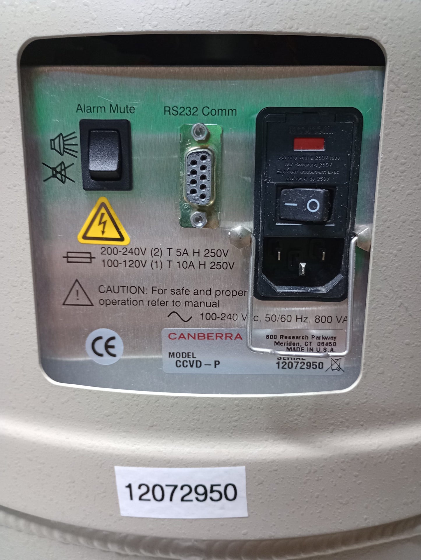 Canberra Cryo-Cycle Hybrid Cryostat, Model CCVD-P