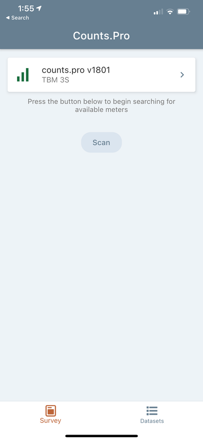 Counts.Pro device selection
