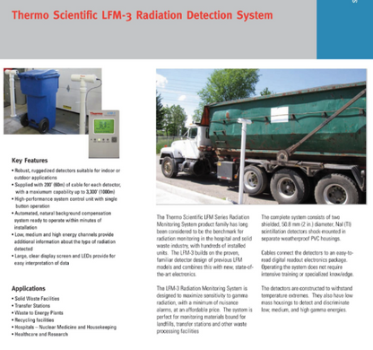 Thermo LFM-3 Radiation Detection System