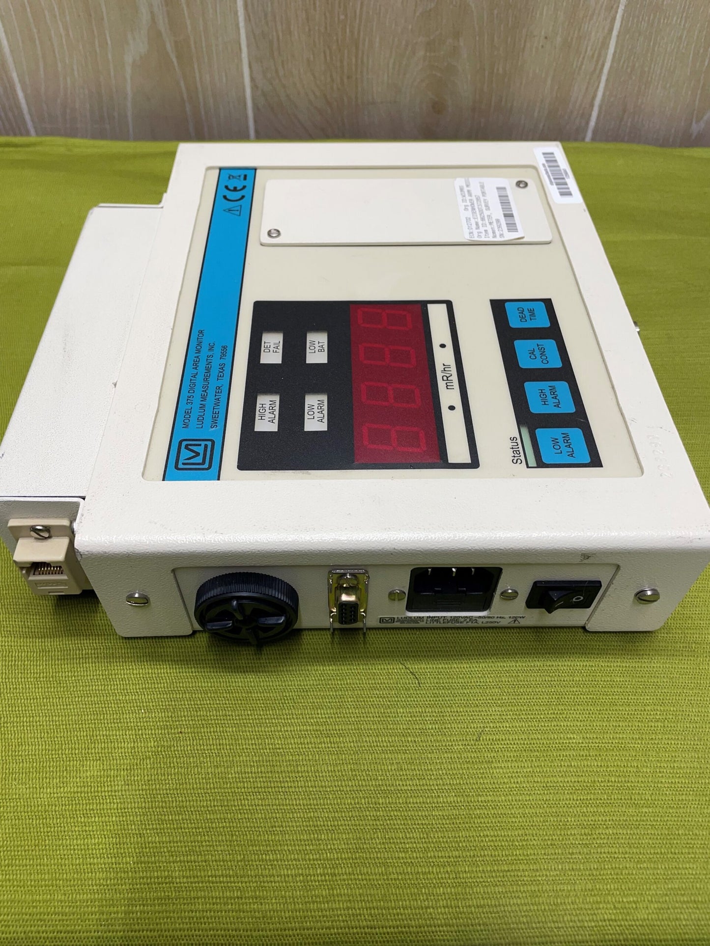 Ludlum Model 375 Digital Wall-Mount Area Monitor