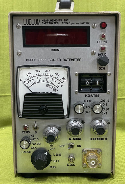 Ludlum Model 2200 Scaler /Ratemeter SCA
