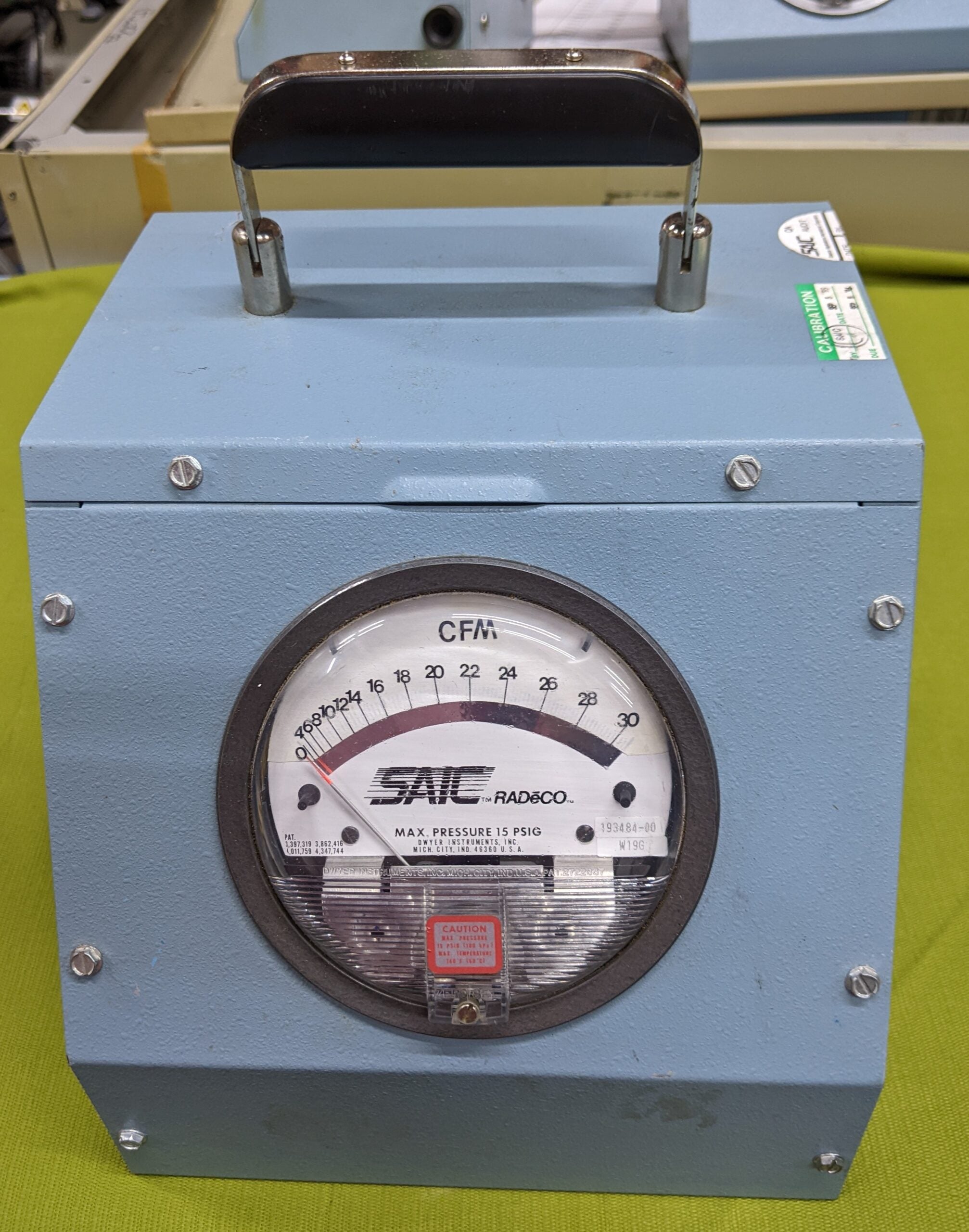 Radeco Air Flow Calibrators Model C-8528