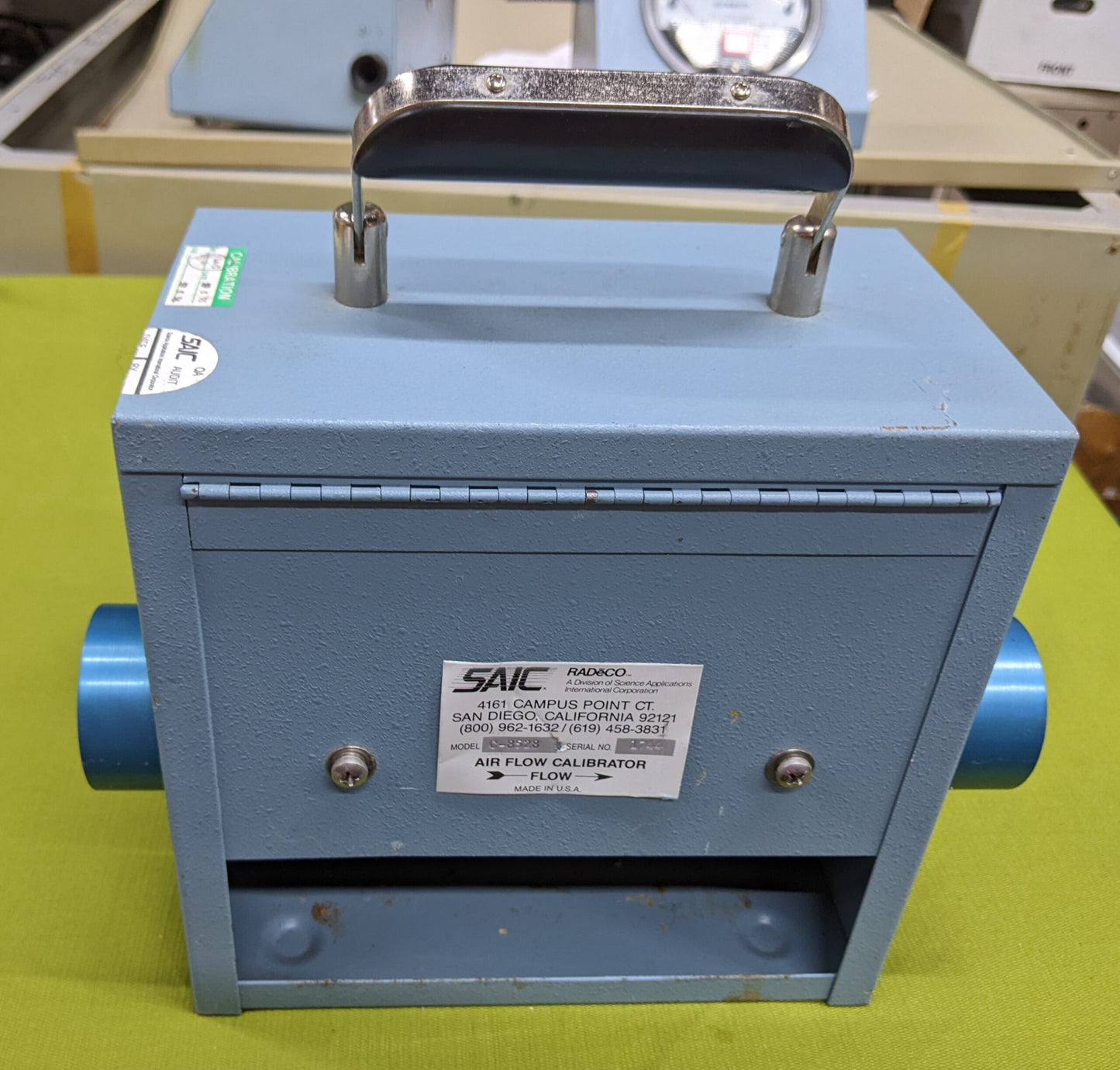 Radeco Air Flow Calibrators Model C-8528