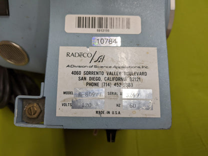 RADēCO Grab Sampler Model H-809V-1