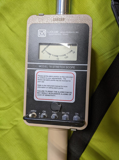 Ludlum model 78 Stretch Scope