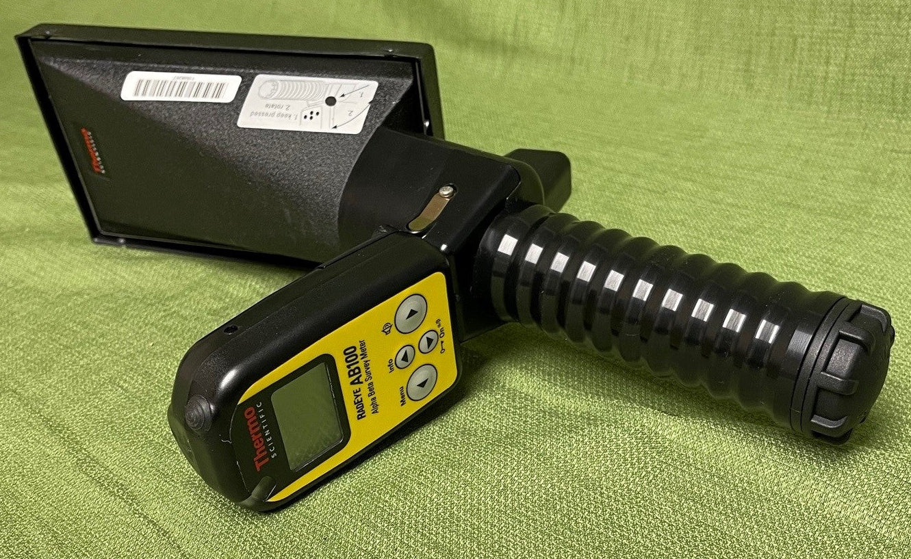 RadEye AB100 Alpha-Beta Contamination Monitor in hard case