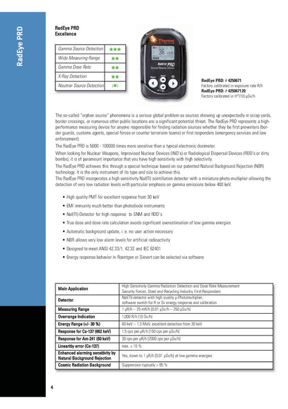 Thermo Scientific™ RadEye™ PRD Personal Radiation Detector